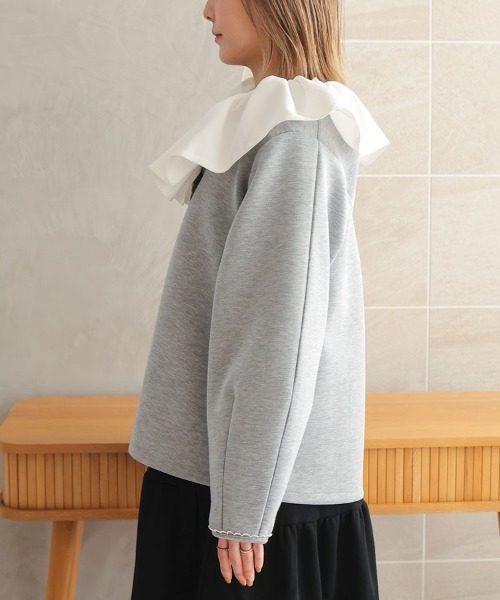 DONOBAN（ドノバン）の「スカラップブレードレースセットアップ（スーツパンツ・レディース・グレー/ブラック・ショート丈/ロング丈）」の16枚目の写真