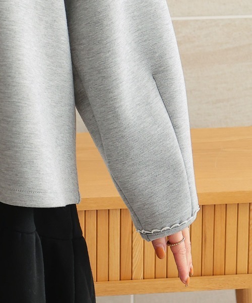 DONOBAN（ドノバン）の「スカラップブレードレースセットアップ（スーツパンツ・レディース・グレー/ブラック・ショート丈/ロング丈）」の19枚目の写真