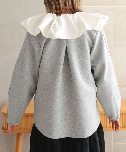 DONOBAN（ドノバン）の「スカラップブレードレースセットアップ（スーツパンツ・レディース・グレー/ブラック・ショート丈/ロング丈）」の22枚目の写真