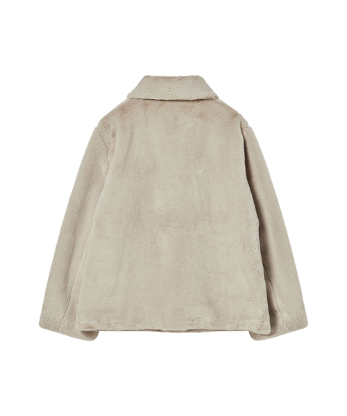 NYXX(エヌワイエックスエックス)の「COLLAR FUR JACKET BEIGE(ムートンコート・レディース・その他・F)」の3枚目の写真