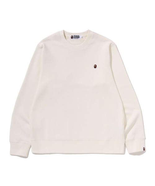 A BATHING APE(アベイシングエイプ)の「ONE POINT REGULAR FIT CREWNECK SWEATSHIRT(スウェット・メンズ・グレー/ブラック/アイボリー・XX-LARGE/MEDIUM/SMALL/LARGE/X-LARGE)」の2枚目の写真