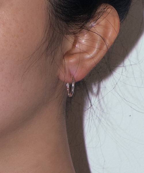 silver925】Neat Hoop Pierce15mm / ニートフープピアス15mm（ピアス