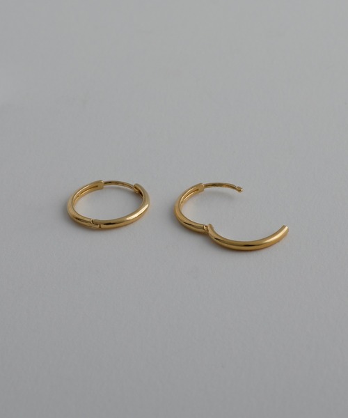 whoseA(フーシー)の「【silver925】Neat Hoop Pierce15mm / ニートフープピアス15mm(ピアス(両耳用)・レディース・シルバー/ゴールド・FREE)」の14枚目の写真
