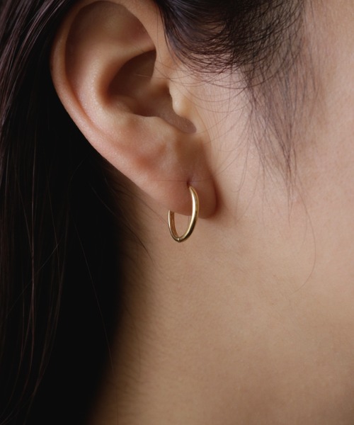 whoseA(フーシー)の「【silver925】Neat Hoop Pierce15mm / ニートフープピアス15mm(ピアス(両耳用)・レディース・シルバー/ゴールド・FREE)」の16枚目の写真