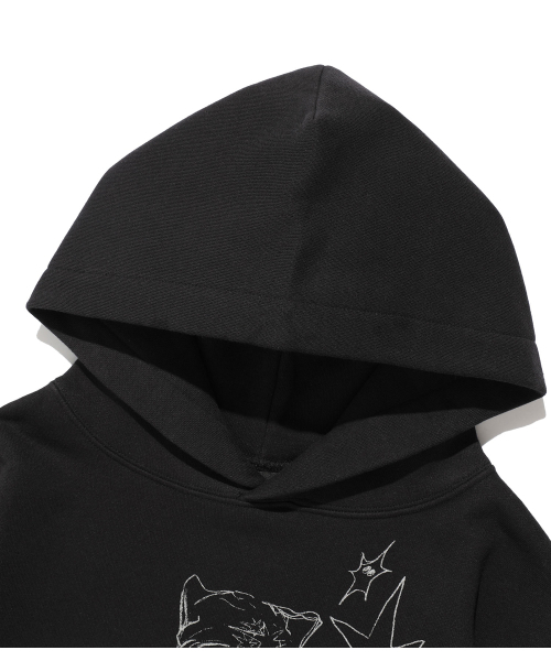 NICE GHOST CLUB(ナイスゴーストクラブ)の「NGC BOY HOODIE_BLACK(NG2FFUM402A)(パーカー・レディース・ブラック・SMALL/MEDIUM/LARGE)」の3枚目の写真