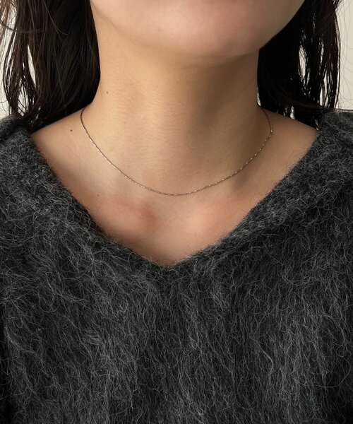 CAPRICIEUX LE'MAGE（カプリシューレマージュ）の「〈GOLDY/ゴールディ〉ツイストチェーンスキンネックレス（ネックレス・レディース・ゴールド/シルバー・FREE）」の3枚目の写真