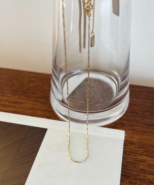CAPRICIEUX LE'MAGE（カプリシューレマージュ）の「〈GOLDY/ゴールディ〉ツイストチェーンスキンネックレス（ネックレス・レディース・ゴールド/シルバー・FREE）」の9枚目の写真