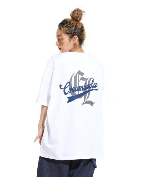 CREAM SODA LAB（クリームソーダラボ）の「LAB オールドシエル オーバーサイズ ポケット 半袖Tシャツ ホワイト グレー（Tシャツ/カットソー・メンズ・その他・X-LARGE/LARGE/MEDIUM）」の2枚目の写真