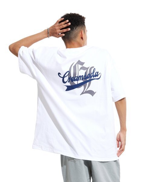 CREAM SODA LAB（クリームソーダラボ）の「LAB オールドシエル オーバーサイズ ポケット 半袖Tシャツ ホワイト グレー（Tシャツ/カットソー・メンズ・その他・X-LARGE/LARGE/MEDIUM）」の11枚目の写真