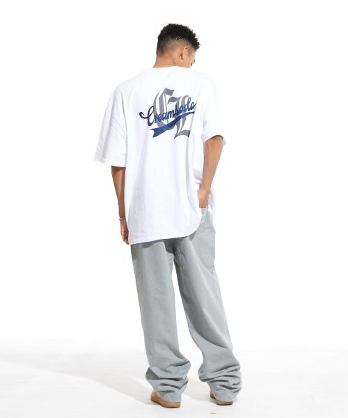 CREAM SODA LAB（クリームソーダラボ）の「LAB オールドシエル オーバーサイズ ポケット 半袖Tシャツ ホワイト グレー（Tシャツ/カットソー・メンズ・その他・X-LARGE/LARGE/MEDIUM）」の13枚目の写真