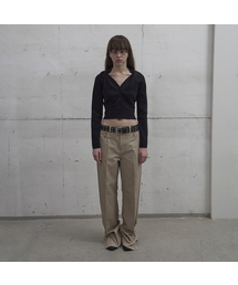 LCDC TM（エルシーディーシーティーエム）の「DRAPED NECK KNIT CARDIGAN (BLACK)（カーディガン/ボレロ）」