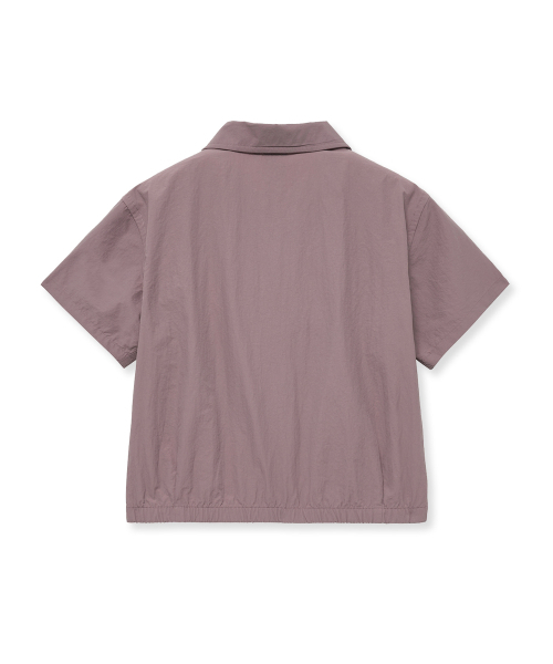 YALE(イェール)の「ライトウェイトハーフスリーブクロップシャツ_パープル(シャツ/ブラウス・レディース・その他・SMALL/MEDIUM)」の3枚目の写真