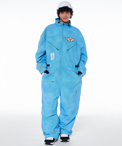 DOLL OUTERWEAR(ドラ アウターウェア)の「2425 ボルカン ボードウェア ワーク ジャンプスーツ デニムプリント 男女共用(つなぎ/オールインワン・レディース・その他・LARGE/X-LARGE/X-SMALL/SMALL/MEDIUM)」の8枚目の写真