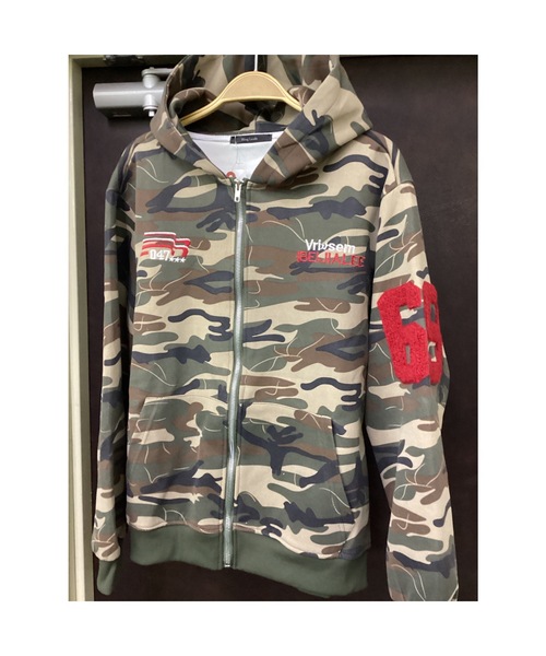 Blss】【Bling Leads】刺繍入バックプリントZIPパーカー（パーカー