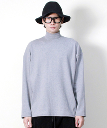 DEMARC（ドゥマーク）の「オーバーサイズタートルネック長袖Tシャツグレー（Tシャツ/カットソー）」