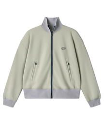 PIECEMAKER（ピースメーカー）の「COLOR BLOCK TRACK ZIP UP JACKET (OLIVE)（ナイロンジャケット）」