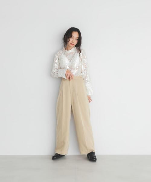 KBF（ケイビーエフ）の「サテンチュールパンツ（その他パンツ・レディース・ブラウン/ベージュ・36/38）」の22枚目の写真