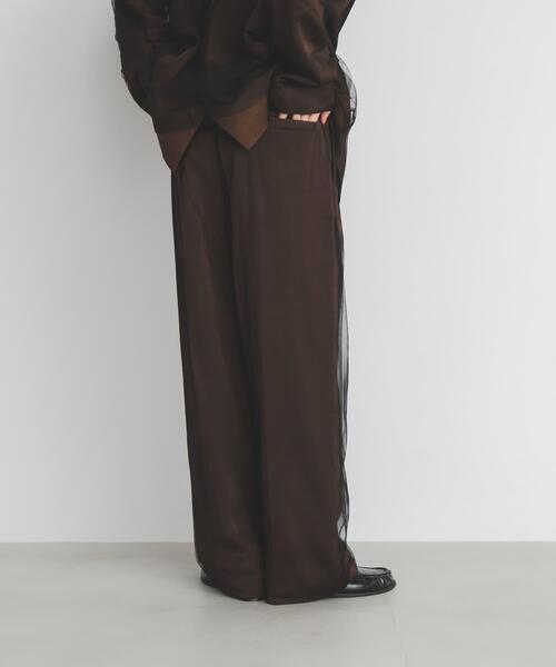 KBF（ケイビーエフ）の「サテンチュールパンツ（その他パンツ・レディース・ブラウン/ベージュ・36/38）」の14枚目の写真