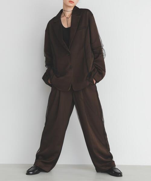 KBF（ケイビーエフ）の「サテンチュールパンツ（その他パンツ・レディース・ブラウン/ベージュ・36/38）」の13枚目の写真