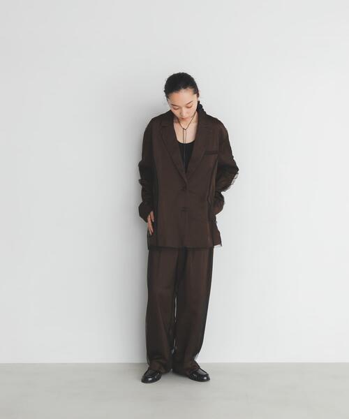 KBF（ケイビーエフ）の「サテンチュールパンツ（その他パンツ・レディース・ブラウン/ベージュ・36/38）」の12枚目の写真