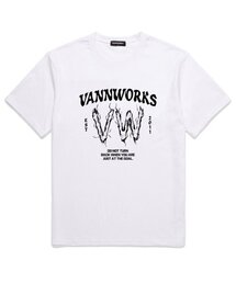 VW LOGO オーバーサイズ 半袖Tシャツ (VS0077) ホワイト