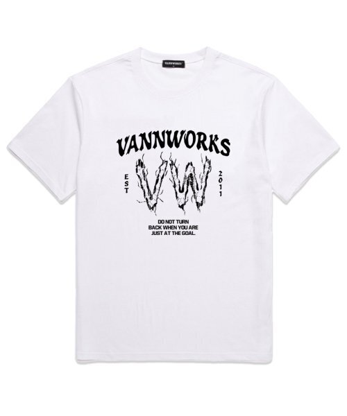 VANNWORKS(バンワークス)の「VW LOGO オーバーサイズ 半袖Tシャツ (VS0077) ホワイト(Tシャツ/カットソー・レディース・その他・XX-LARGE/LARGE/MEDIUM/SMALL/X-LARGE)」の1枚目の写真