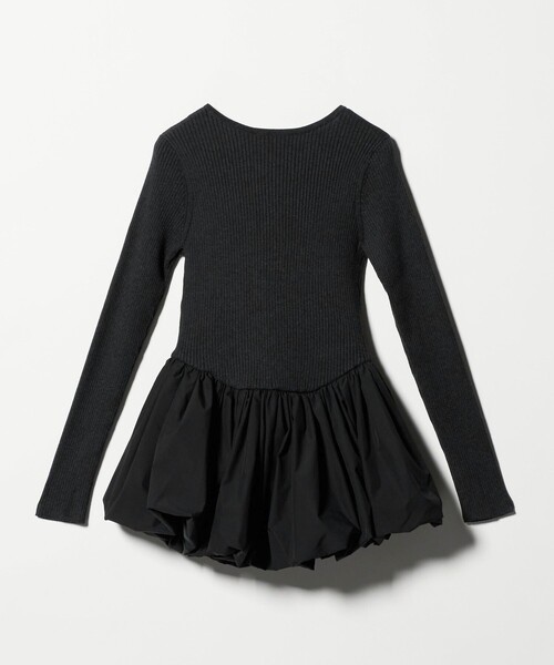 AEWEN MATOPH(イウエン マトフ)の「<AEWEN MATOPH>バルーンコンビ 二ットプルオーバー ‐ ウォッシャブル ‐(ニット/セーター・レディース・オフホワイト/ダークグレー・FREE)」の10枚目の写真