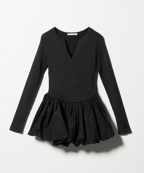 AEWEN MATOPH＞バルーンコンビ 二ットプルオーバー ‐ ウォッシャブル