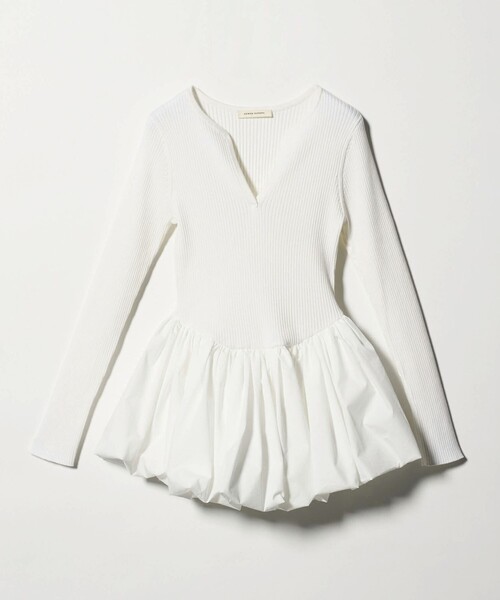 AEWEN MATOPH＞バルーンコンビ 二ットプルオーバー ‐ ウォッシャブル