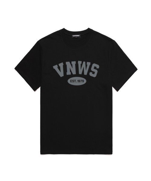VANNWORKS(バンワークス)の「VNWS アーチロゴ 半袖Tシャツ (VS0011) ブラック_グレー(Tシャツ/カットソー・レディース・その他・LARGE/MEDIUM/SMALL/X-LARGE/XX-LARGE)」の1枚目の写真