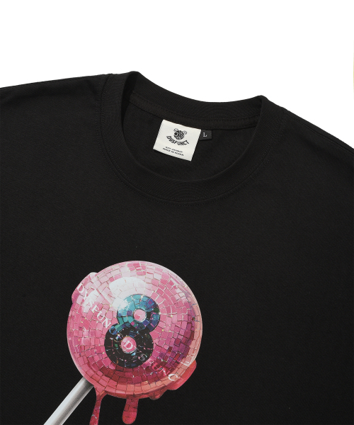 DYSFUNCT(ディスファンクト)の「EIGHT PINK CANDY T-SHIRT(BLACK)(Tシャツ/カットソー・メンズ・その他・LARGE/SMALL/MEDIUM)」の4枚目の写真