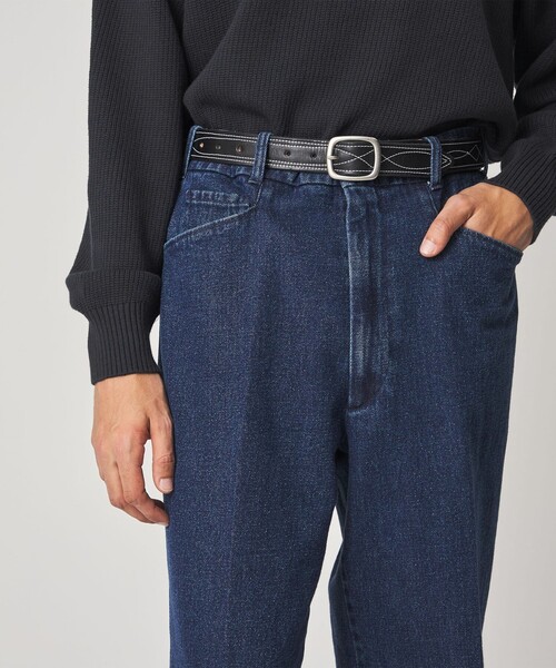 Steven Alan（スティーブンアラン）の「＜Steven Alan＞ デニム Lポケット スラックス（スラックス・メンズ・ライトブルー/コバルトブルー・S/M/L/XL）」の4枚目の写真