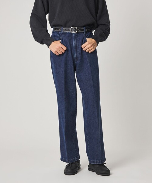 Steven Alan（スティーブンアラン）の「＜Steven Alan＞ デニム Lポケット スラックス（スラックス・メンズ・ライトブルー/コバルトブルー・S/M/L/XL）」の6枚目の写真