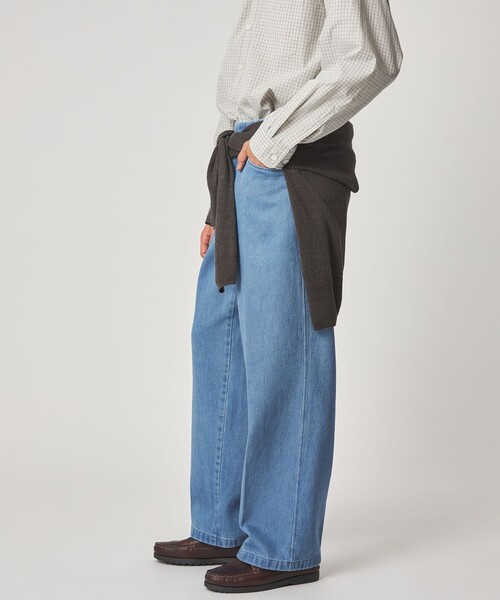 Steven Alan（スティーブンアラン）の「＜Steven Alan＞ デニム Lポケット スラックス（スラックス・メンズ・ライトブルー/コバルトブルー・S/M/L/XL）」の11枚目の写真