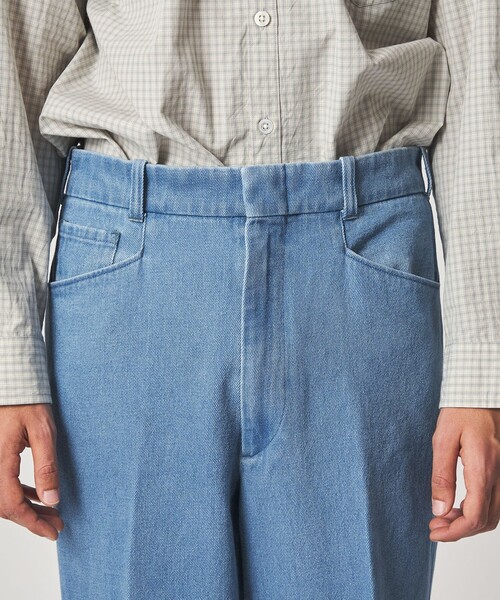 Steven Alan（スティーブンアラン）の「＜Steven Alan＞ デニム Lポケット スラックス（スラックス・メンズ・ライトブルー/コバルトブルー・S/M/L/XL）」の17枚目の写真