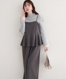 ストレッチぺプラムオールインワン