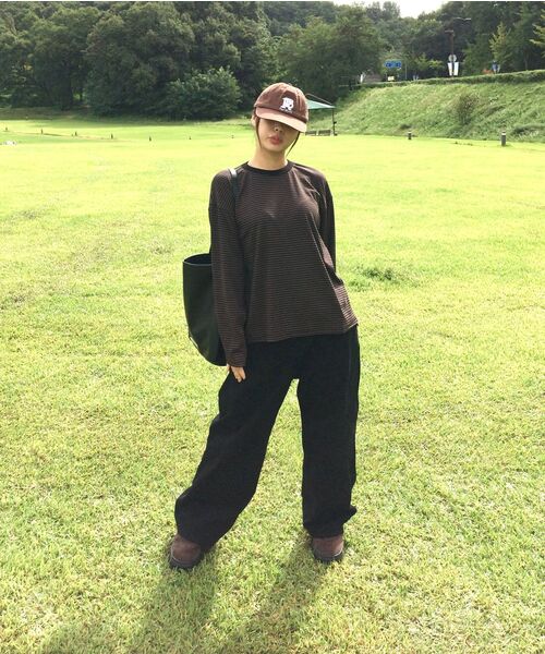 BALLUTE(バリュート)の「DUSTY STRIPE LONG SLEEVE (BLACK&BROWN)(Tシャツ/カットソー・メンズ・その他・SMALL/MEDIUM/LARGE)」の2枚目の写真