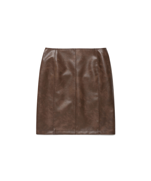 REORG(リオルグ)の「RIE CLASSIC LEATHER SKIRT BROWN(スカート・レディース・その他・SMALL/MEDIUM)」の5枚目の写真