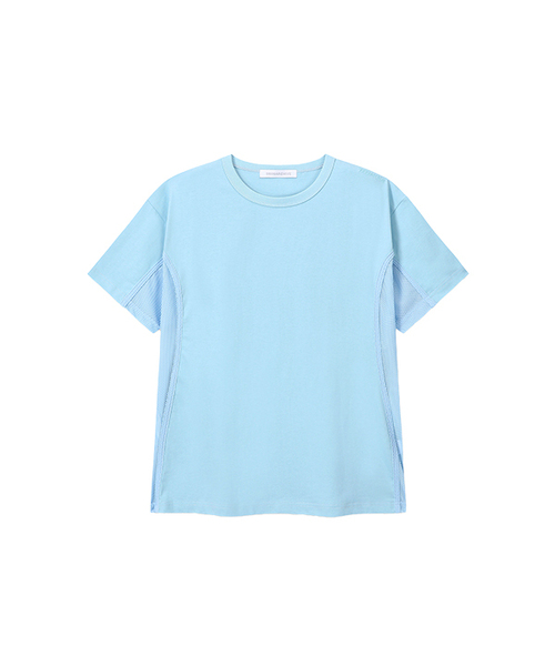 9999ARCHIVE(9999アーカイブ)の「Side Mesh Technical T(Tシャツ/カットソー・レディース・スカイブルー・3/2)」の1枚目の写真