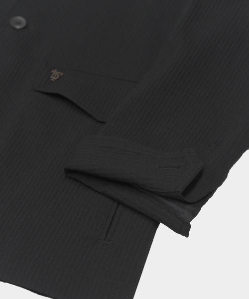 BIRBANTE(ビルバンテ)の「スリックスタンドカラージャケット - ブラック(その他アウター・メンズ・ブラック・SMALL/MEDIUM/LARGE/X-LARGE)」の5枚目の写真