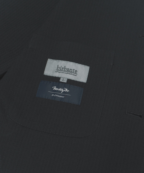 BIRBANTE(ビルバンテ)の「スリックスタンドカラージャケット - ブラック(その他アウター・メンズ・ブラック・SMALL/MEDIUM/LARGE/X-LARGE)」の7枚目の写真