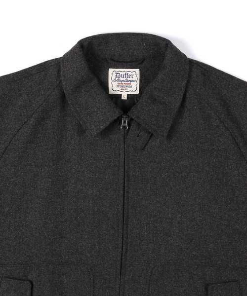 The DUFFER of ST.GEORGE(ザダファーオブセントジョージ)の「TECH TWEED SCOTTISH BLOISON:テックツイード ショートブルゾン(ブルゾン・メンズ・チャコールグレー/ベージュ・MEDIUM/LARGE)」の11枚目の写真