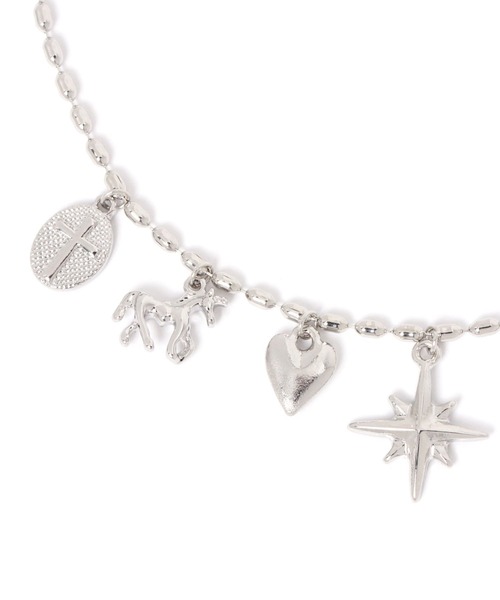 studio CLIP（スタディオクリップ）の「MIXミニモチーフボールネックレス（ネックレス・レディース・その他2・FREE）」の4枚目の写真