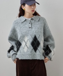 THE TOE /アーガイルニット【新品未使用】 the toe アーガイルニットの通販 by moco｜ラクマ