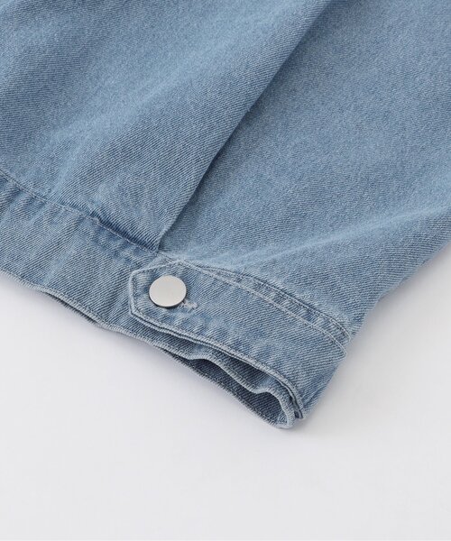 algy（アルジー）の「ジップデニムジャケット_セットアップ可（デニムジャケット・キッズ・サックスブルー/グレー・160/150/140/130）」の7枚目の写真