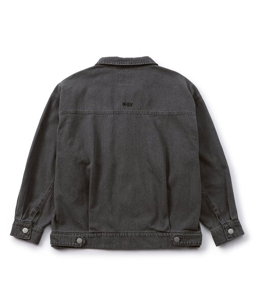 algy（アルジー）の「ジップデニムジャケット_セットアップ可（デニムジャケット・キッズ・サックスブルー/グレー・160/150/140/130）」の9枚目の写真