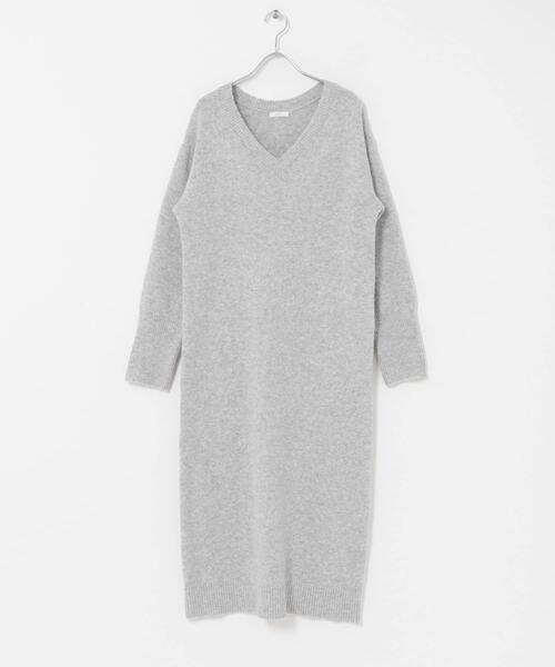 ITEMS URBANRESEARCH（アイテムズ アーバンリサーチ）の「ハーフジップニットセットワンピース（ワンピース・レディース・ネイビー/グレー・FREE）」の10枚目の写真