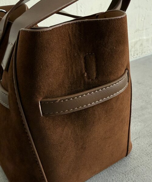 Chez toi（シェトワ）の「ポーチ付きビットバケツトート（トートバッグ・レディース・キャメル/カーキ・FREE）」の18枚目の写真