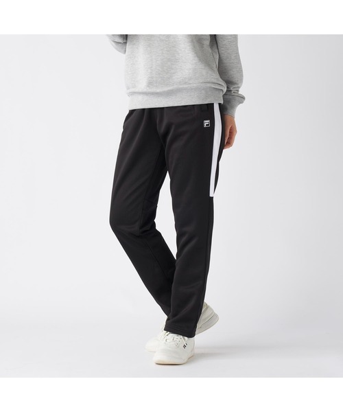 FILA(フィラ)の「FILA フィラ スポーツ 軽量 ストレッチ 透湿 撥水 裏起毛 ブリスター ロング ジャージパンツ(その他パンツ・レディース・ブラック/チャコールグレー/ネイビー・L/M/LL)」の1枚目の写真