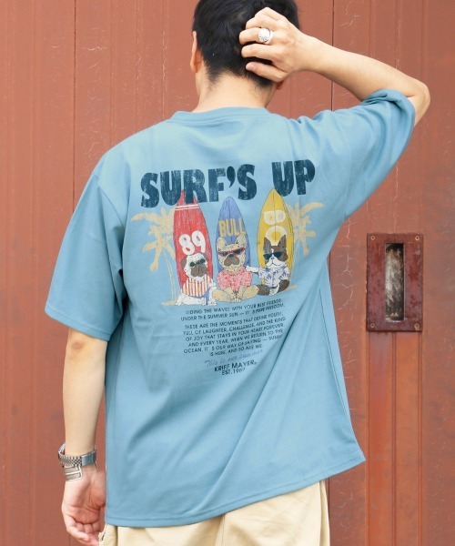 KRIFF MAYER(クリフメイヤー)の「【汗染み防止・軽撥水】ウェットプロテクトT(鼻ぺちゃ)(Tシャツ/カットソー・メンズ・オフホワイト/ブルー/グレー/ネイビー/マスタード/チャコール・LARGE/MEDIUM/X-LARGE)」の6枚目の写真